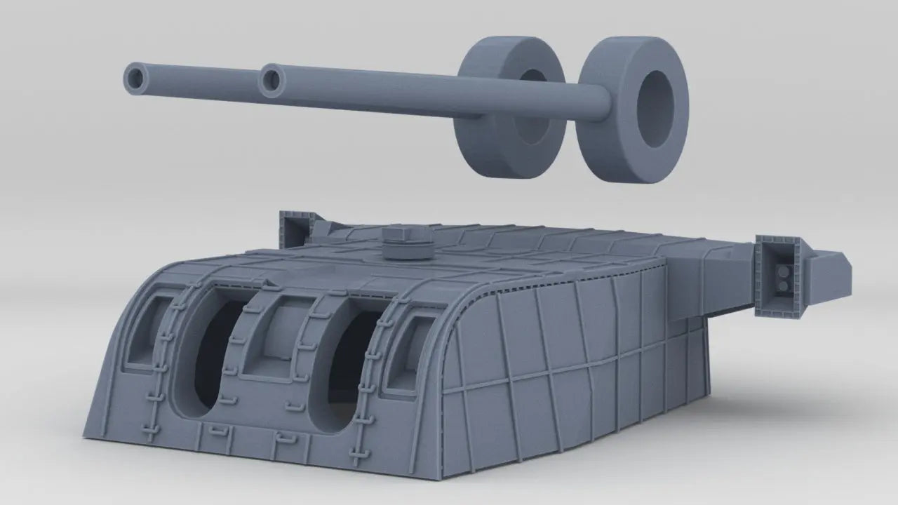 1/200 IJN 20cm/50 3rd Year Type Naval Gun No. 2 Resin3Dinteractive