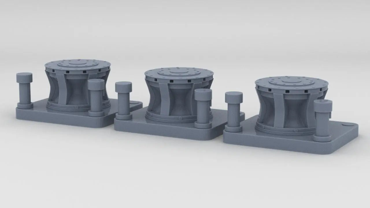 1/200 IJN Capstan Forecastle Electric Set (3pcs) - distefan 3d print