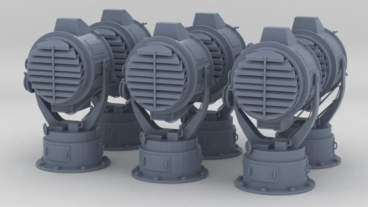 1/200 IJN Searchlight 90cm Set (6pcs) - distefan 3d print