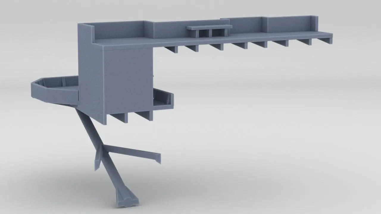 1/200 IJN Shinano Port Amidships Tubs 3 - distefan 3d print