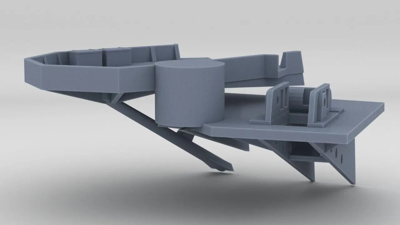 1/200 IJN Shinano Port Forward Tub 1 - distefan 3d print