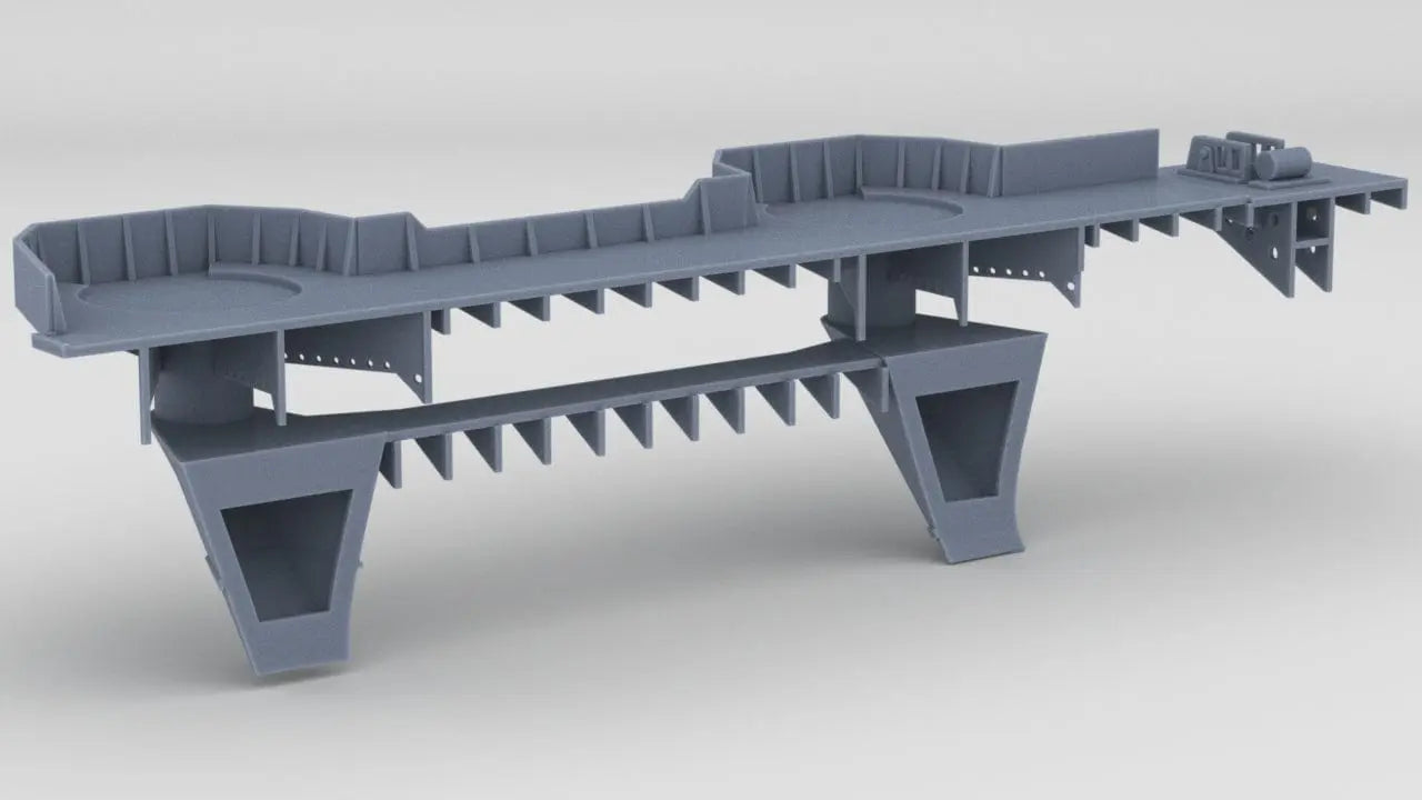 1/200 IJN Shinano Starboard Aft Tubs 2 - distefan 3d print