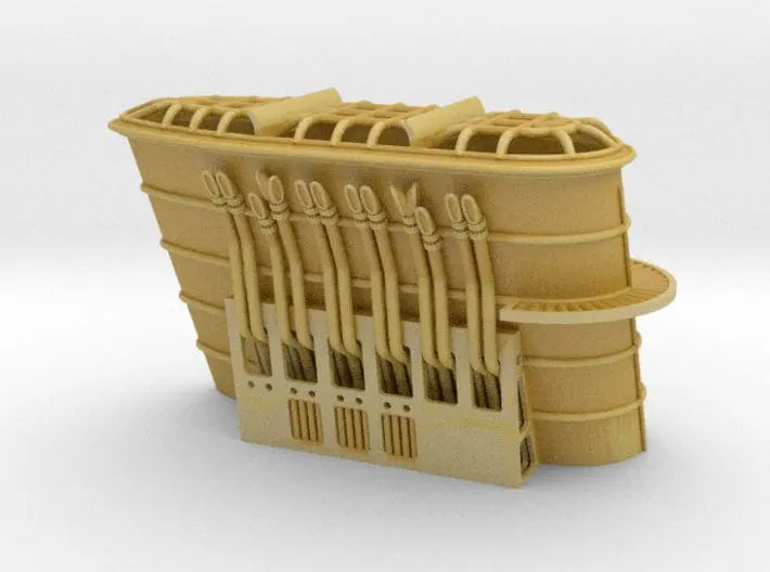 1/200 IJN Shinano superstructure funnel - distefan 3d print