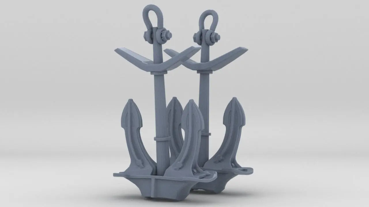 1/200 IJN Stern Anchor Set (2pcs) - distefan 3d print