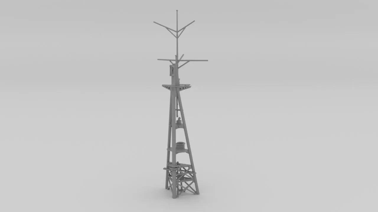 1/200 IJN Takao Structure Aft Mast 3dspro
