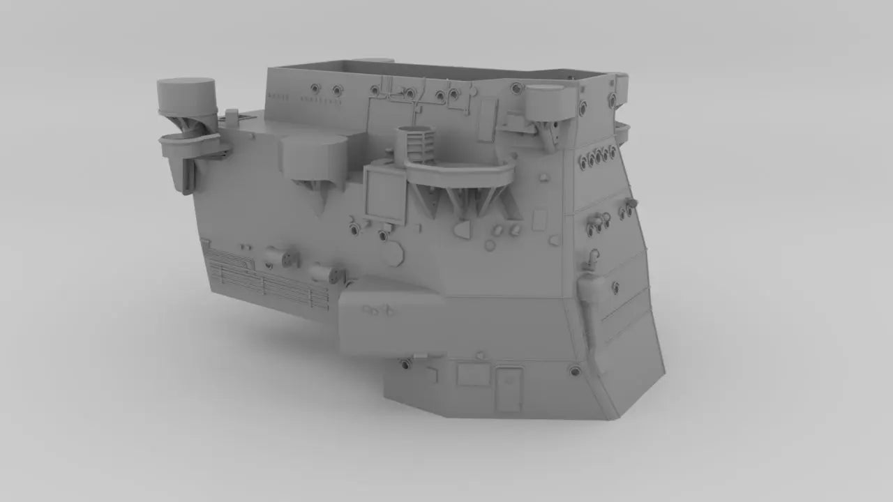 1/200 IJN Takao Structure Forward Deck 2 3dspro