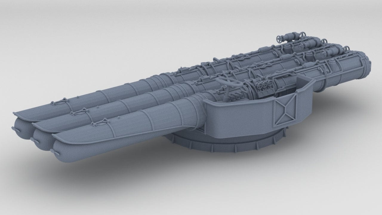 1/200 IJN Triple 610mm (24in) Torpedo Tubes - distefan 3d print