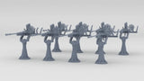 1/200 IJN Type 96 25mm Single AA Gun Set (8pcs)