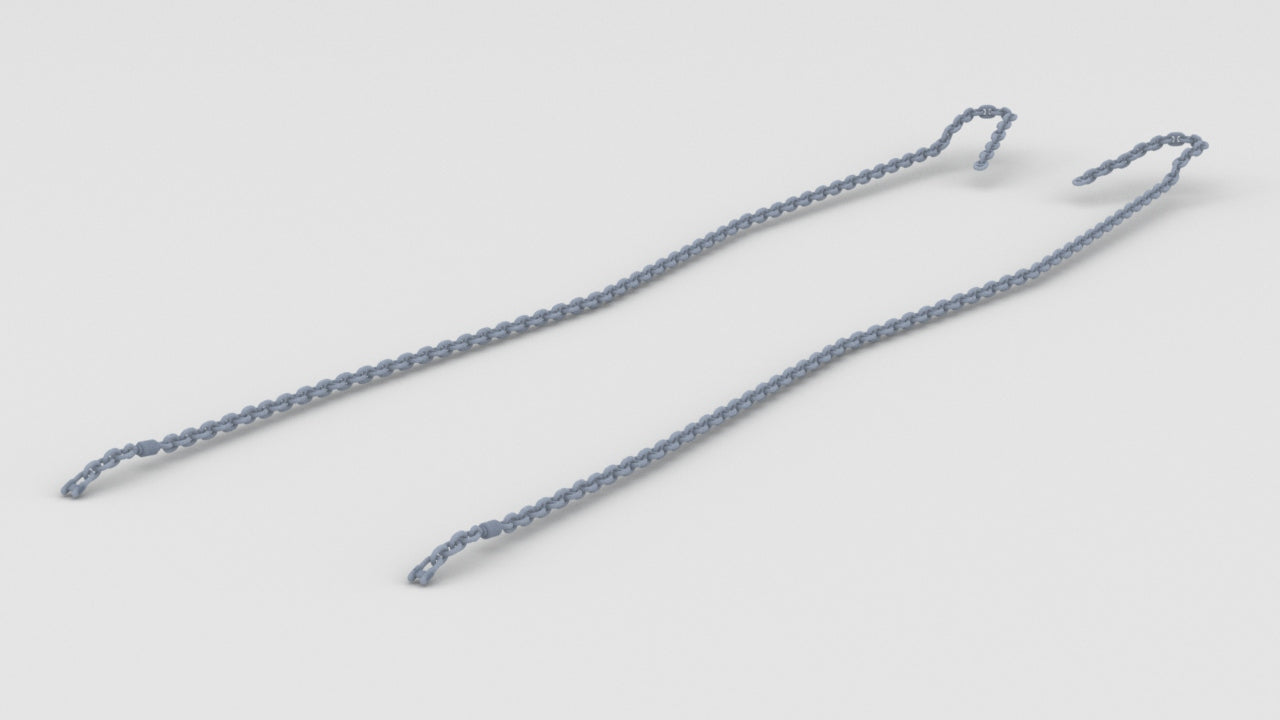 1/200 IJN Yamato Bow Anchor Chain Set (2pcs) - distefan 3d print