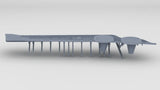 1/200 IJN Yamato Crane Deck Stays Starboard