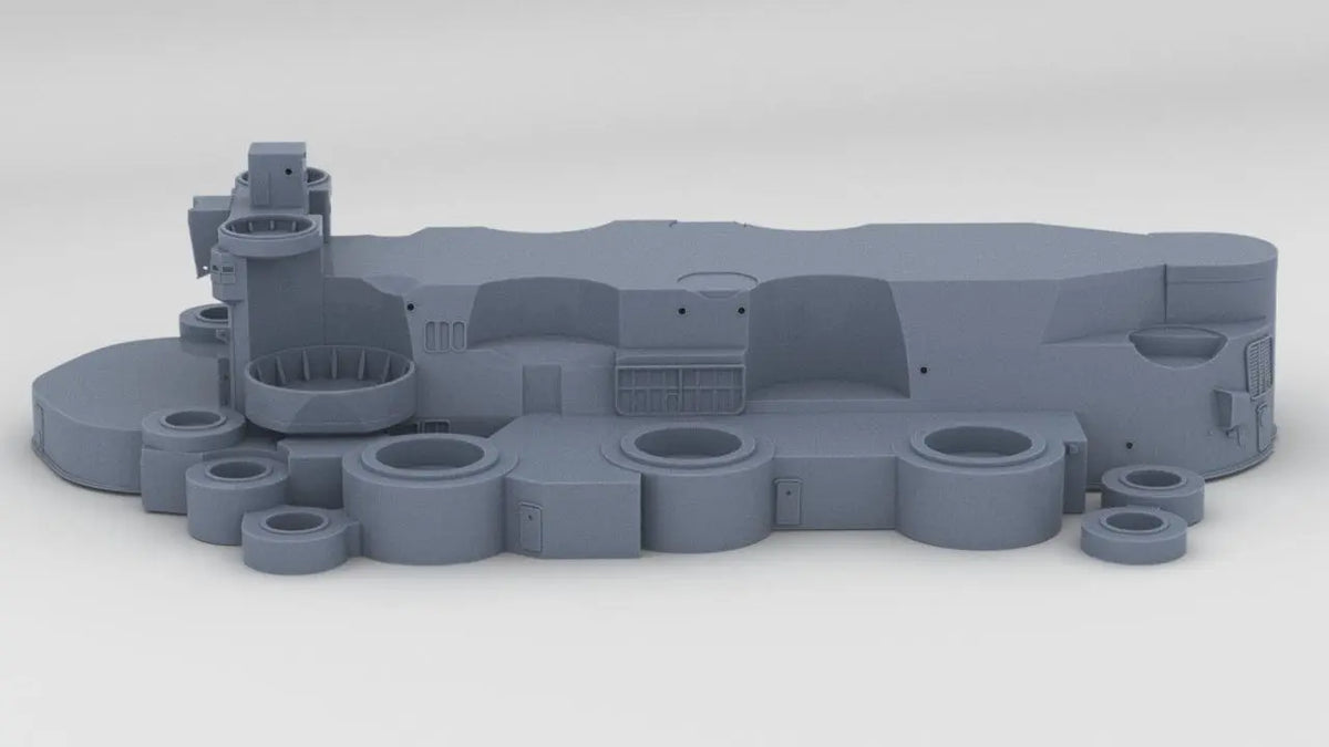 Set Conversione R/C 1:200 Per Corazzata Giapponese IJN Yamato, Ottone E Lega, Aftermarket - Foto 4