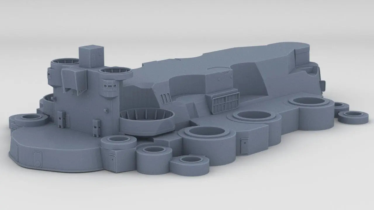 1/200 IJN Yamato Structure Amidships Deck 1 - distefan 3d print
