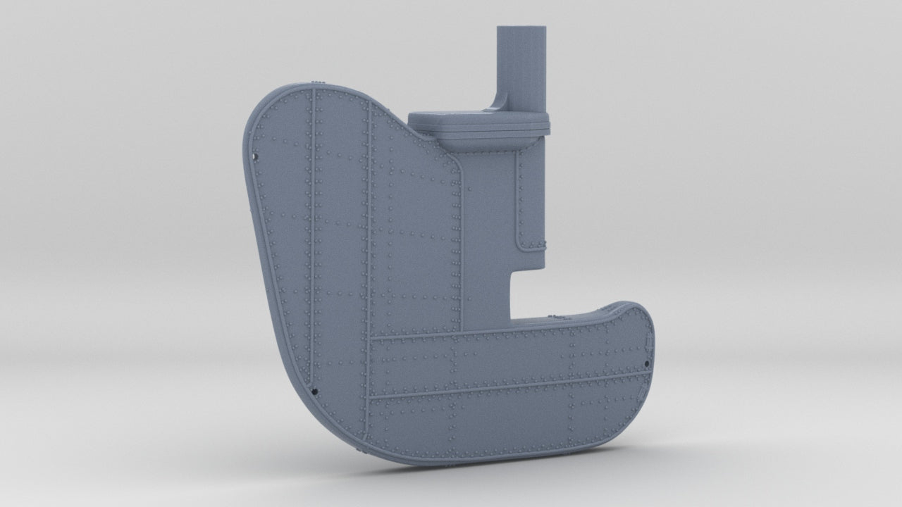 1/200 IJN Yamato Rudder Big - distefan 3d print