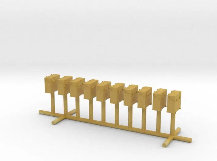 1/200 IJN storage box 25mm triple set 10pcs - distefan 3d print
