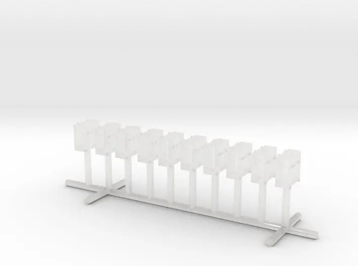 1/200 IJN storage box 25mm triple set 10pcs - distefan 3d print