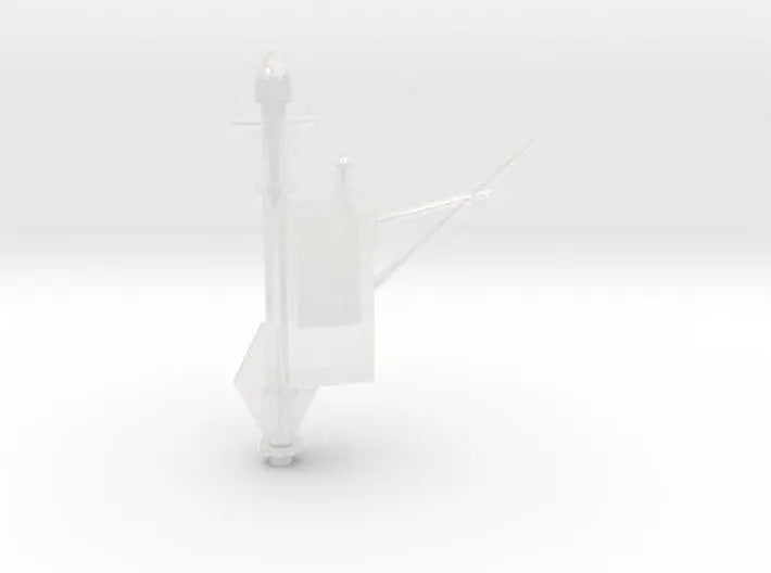 1/200 Richelieu structure aft deck 2 funnel, mast - distefan 3d print