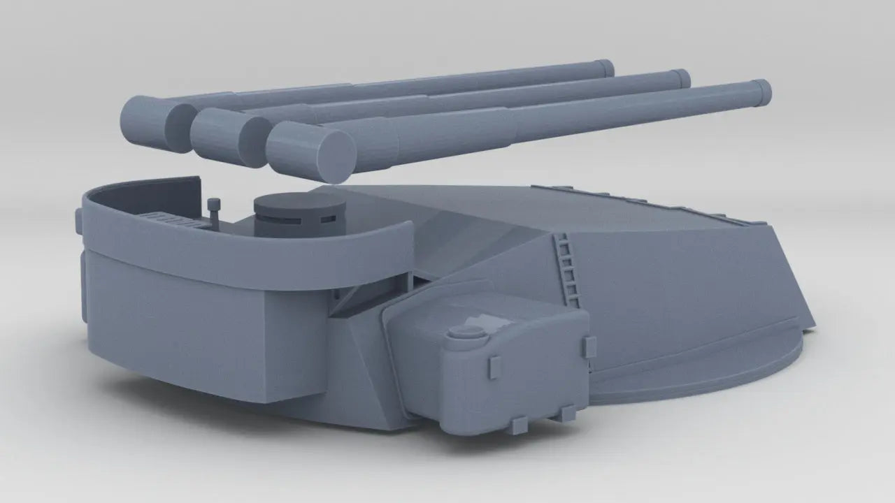 1/200 Roma 381mm/50 Triple Turret B Set - distefan 3d print