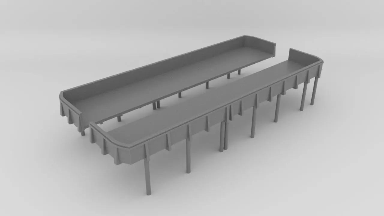 1/200 US Iowa Deck 1 Tubs 20mm x5 Amidship Resin3Dinteractive