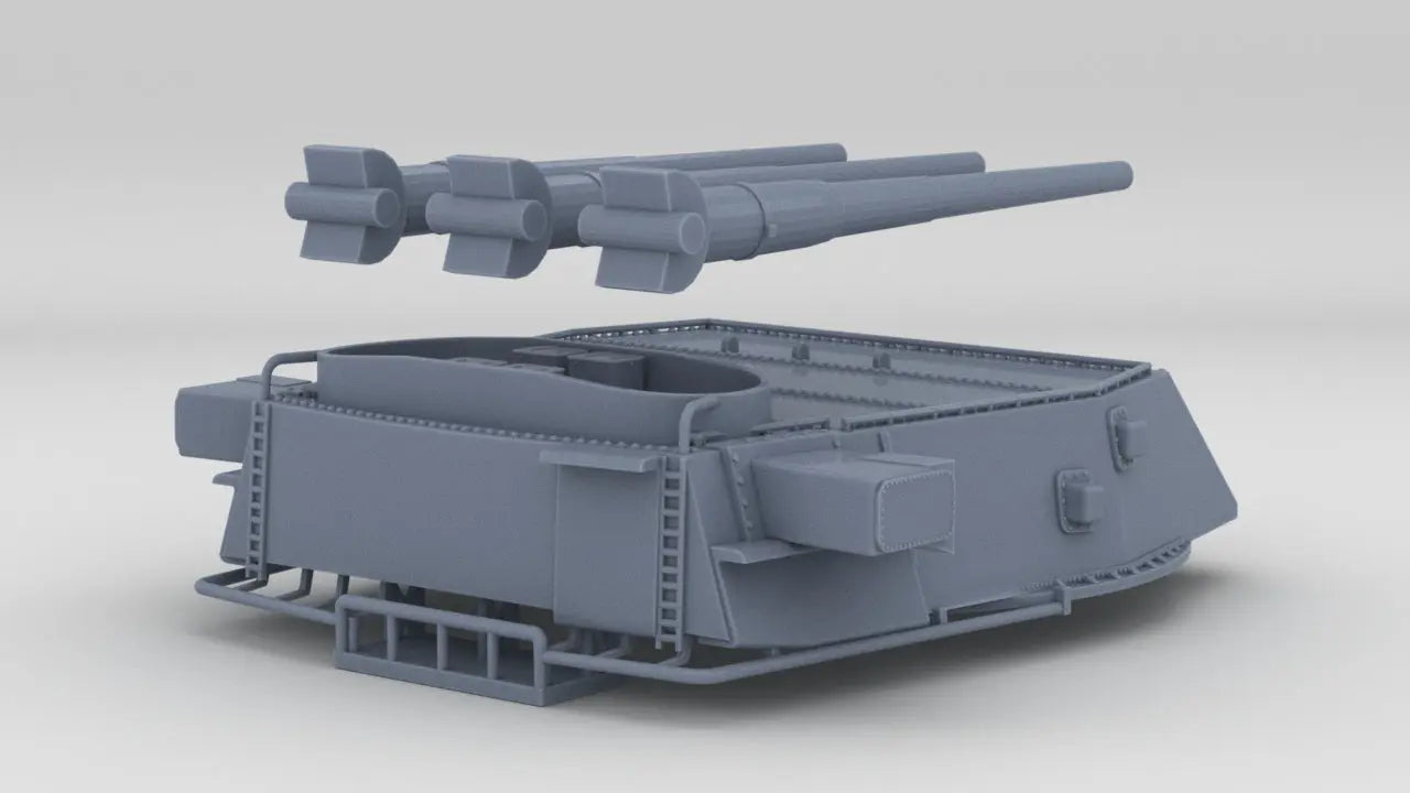 1/200 USN 16in/45 (40,6 cm) Mark 6 Turret 2 - distefan 3d print