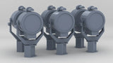 1/200 USN 24-inch Searchlight Set (6pcs)