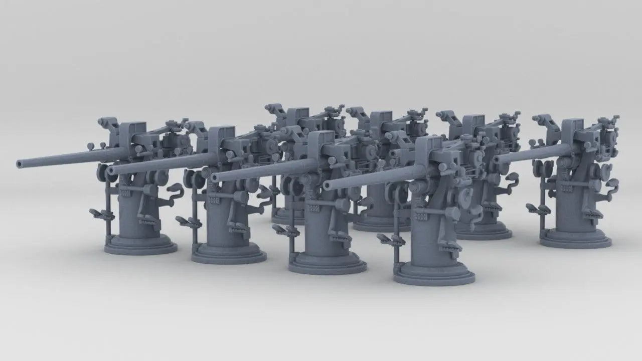 1/200 USN 3 inch 50 [7.62 Cm] Deck Gun Set (8pcs) - distefan 3d print