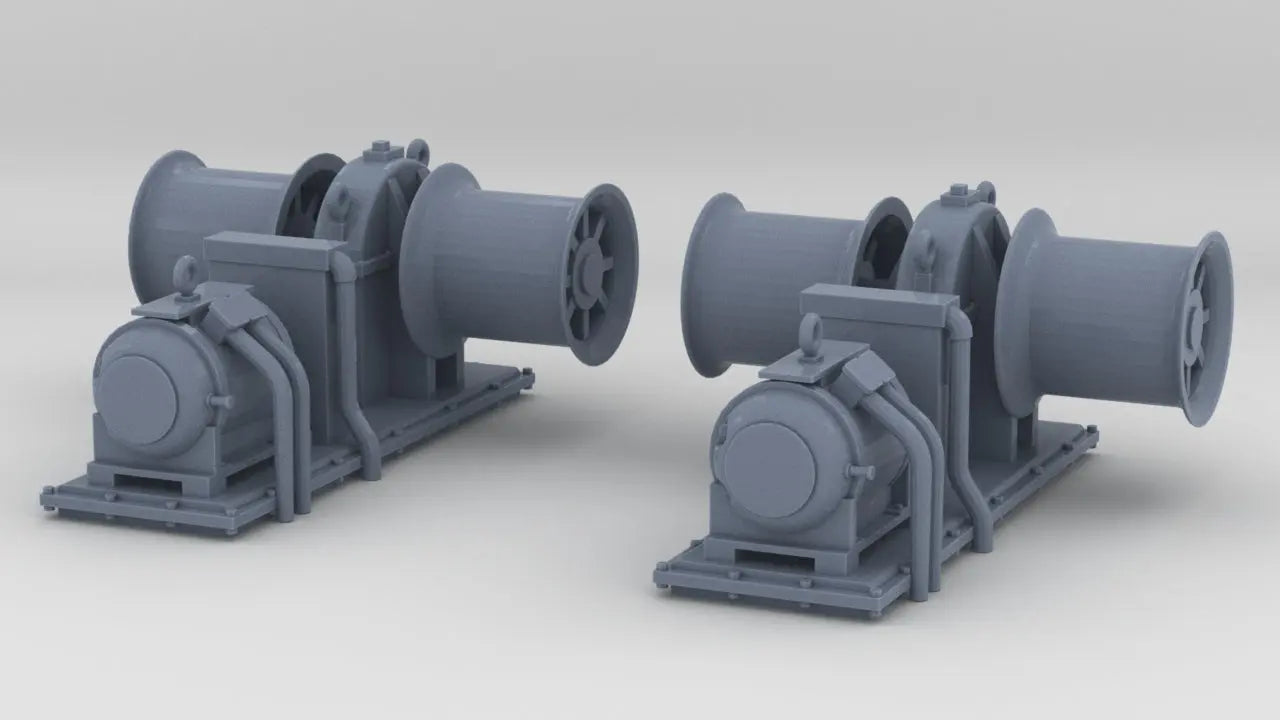 1/200 USN Bow Winch Set (2pcs) Resin3Dinteractive