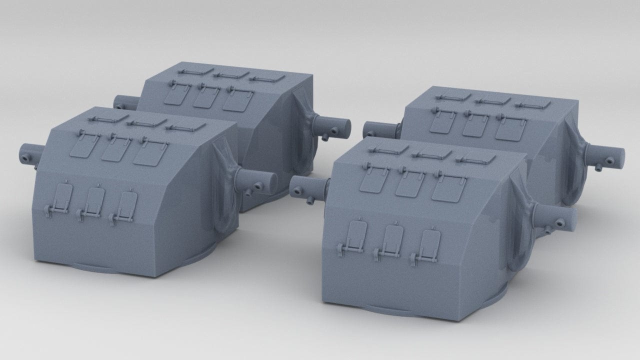 1/200 USN Mk.37 (Early) Director Set (4pcs) - distefan 3d print