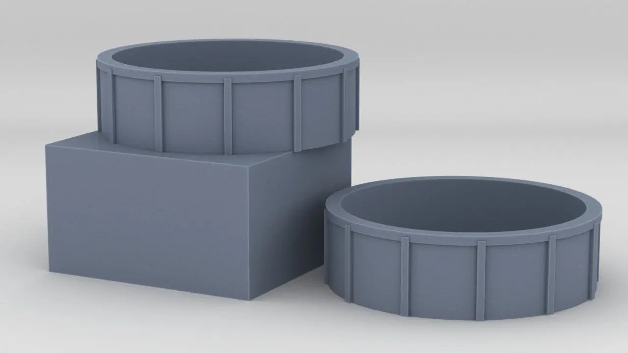 1/200 USS Enterprise CV-6 Aft 40mm Tubs Set Resin3Dinteractive