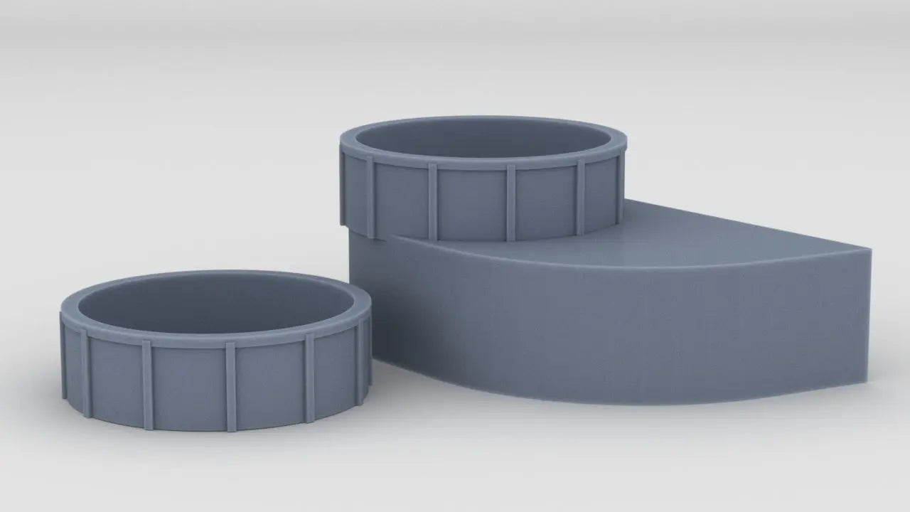 1/200 USS Enterprise CV-6 Forward 40mm Tubs Set Resin3Dinteractive