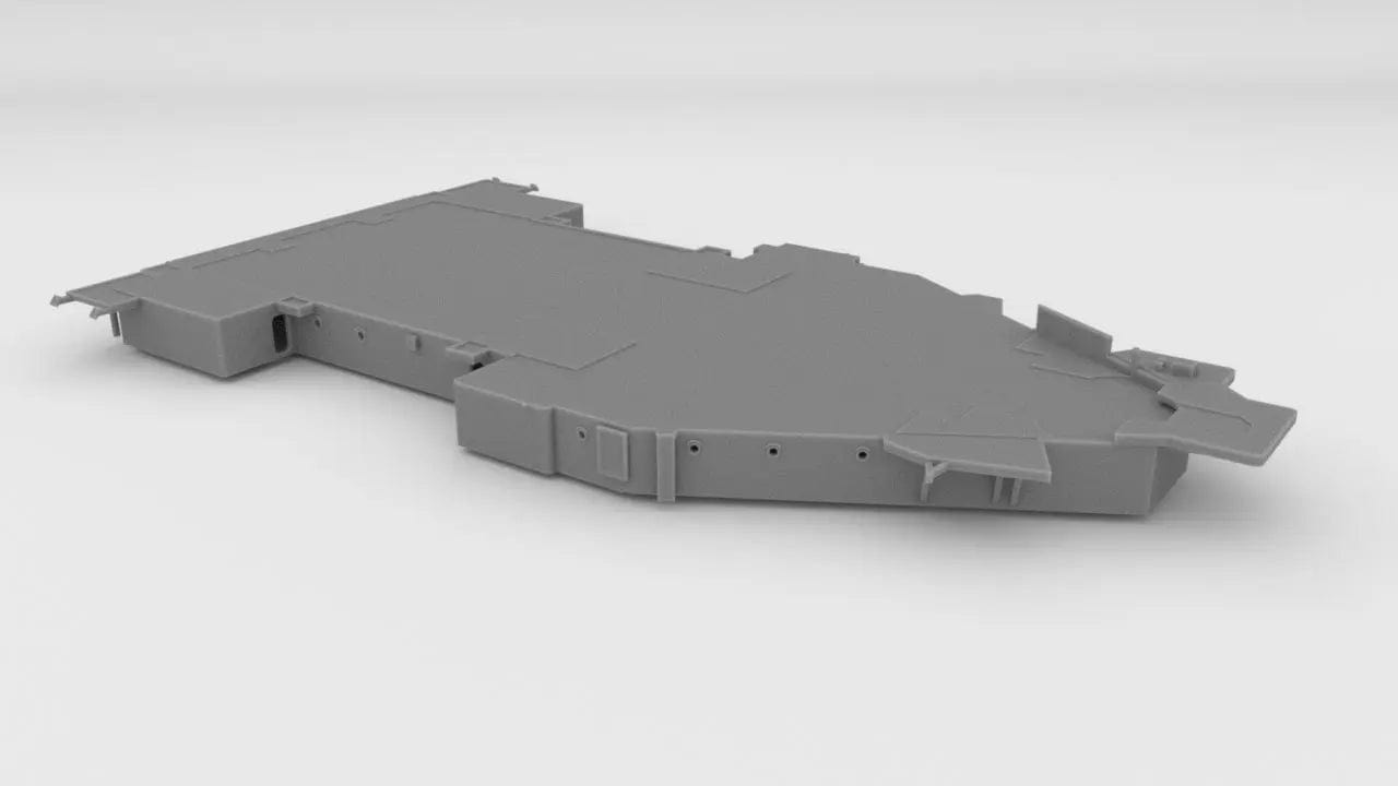 1/200 USS Iowa '84 Aft Deck 2 Shapeways