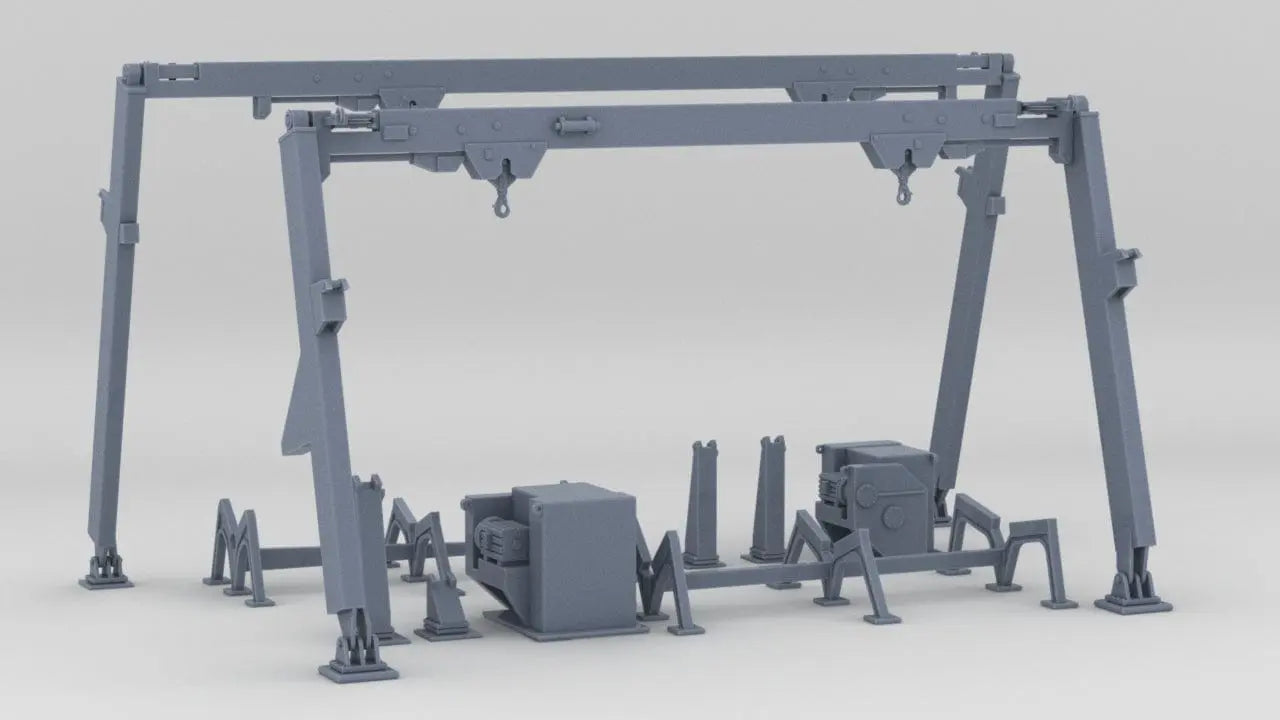 1/200 USS Iowa '84 Boat Davits Set Resin3Dinteractive