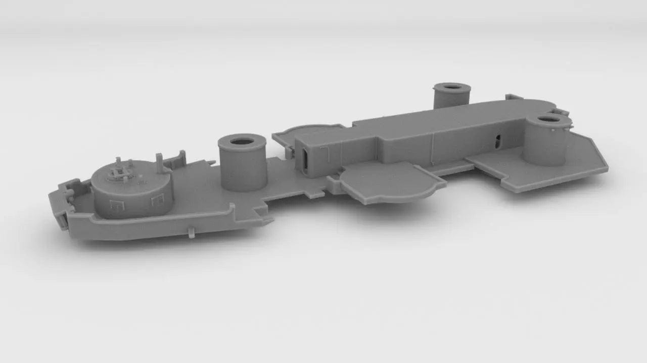 1/200 USS Iowa '84 Forward Deck 6 Shapeways