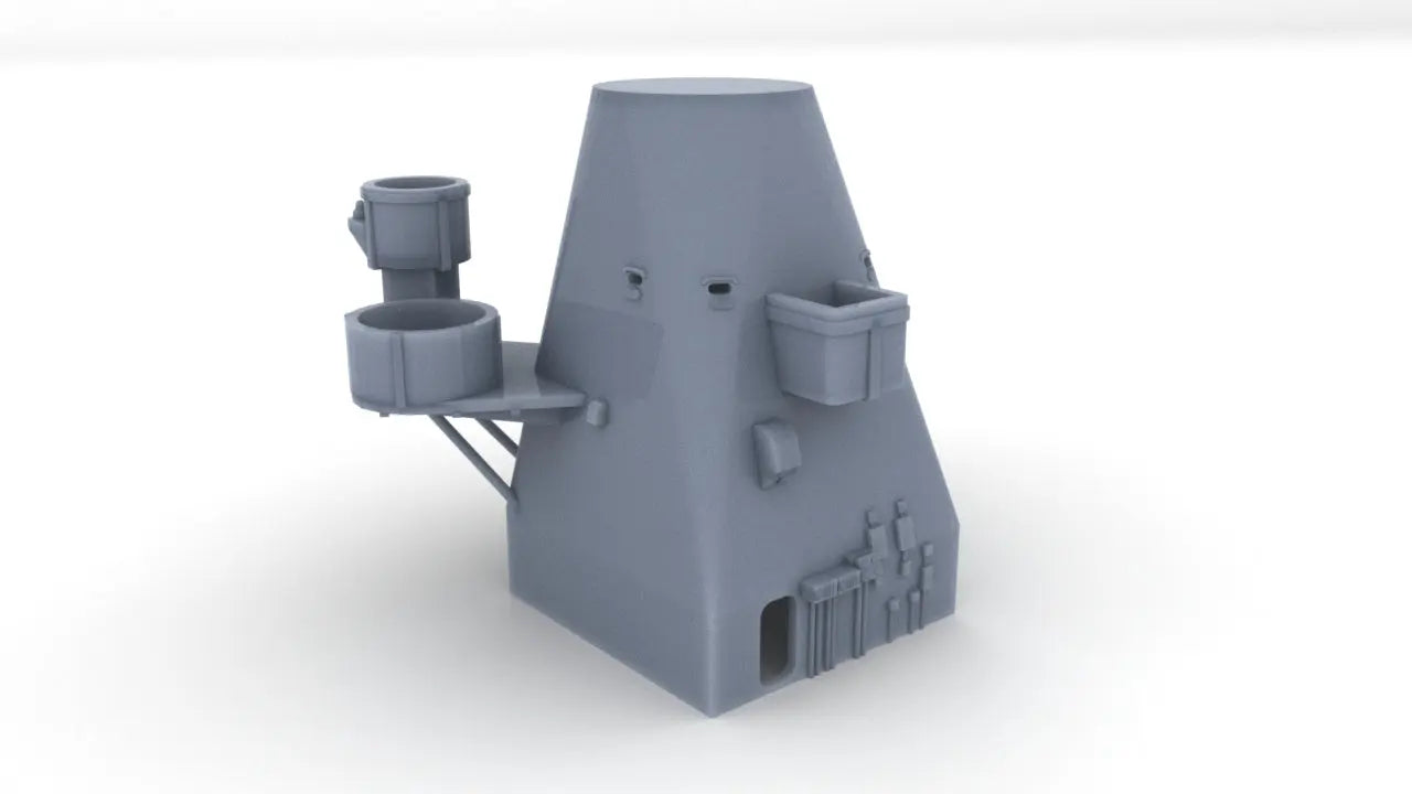 1/200 USS Missouri (BB-63) Aft Deck 3 Rangefinder House 3dspro
