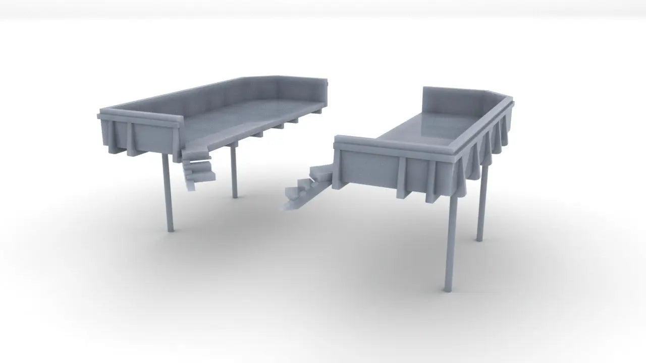1/200 USS Missouri (BB-63) Deck 2 Amidships 20mm Tubs Set Resin3Dinteractive