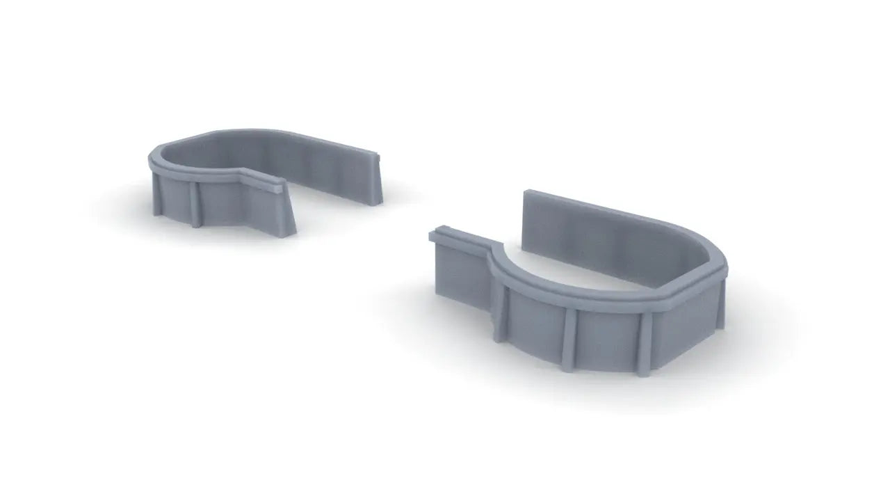 1/200 USS Missouri (BB-63) Main Deck Bow 20mm Tubs Set Resin3Dinteractive