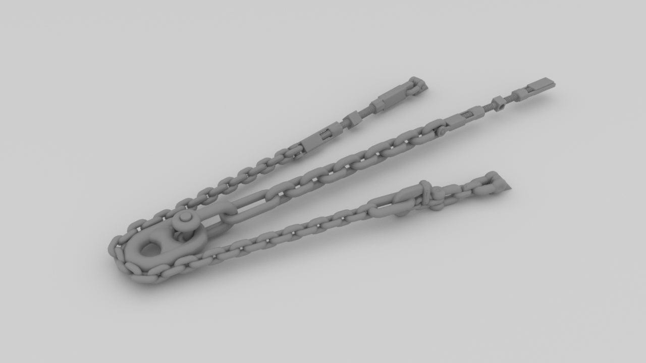 1/200 Bismarck Anchor Chain Stern - Distefan 3D Print