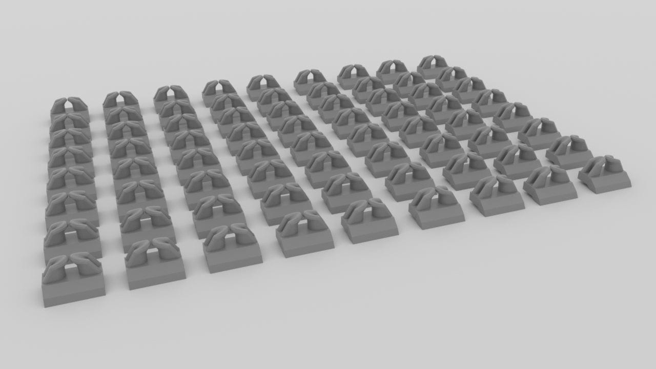 1/200 Bismarck Chock Set 72pcs - distefan 3d print