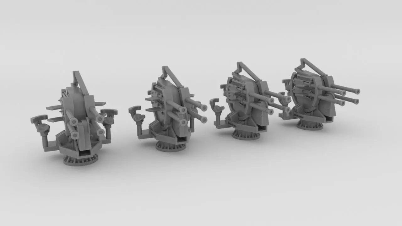 1/200 DKM 20mm MG C38 Flakvierling v1 Set 4pcs - distefan 3d print