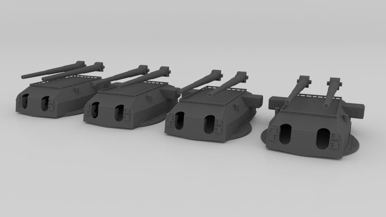 1/200 DKM 40.6 cm/52 (16") SK C/34 Turret Set Shapeways