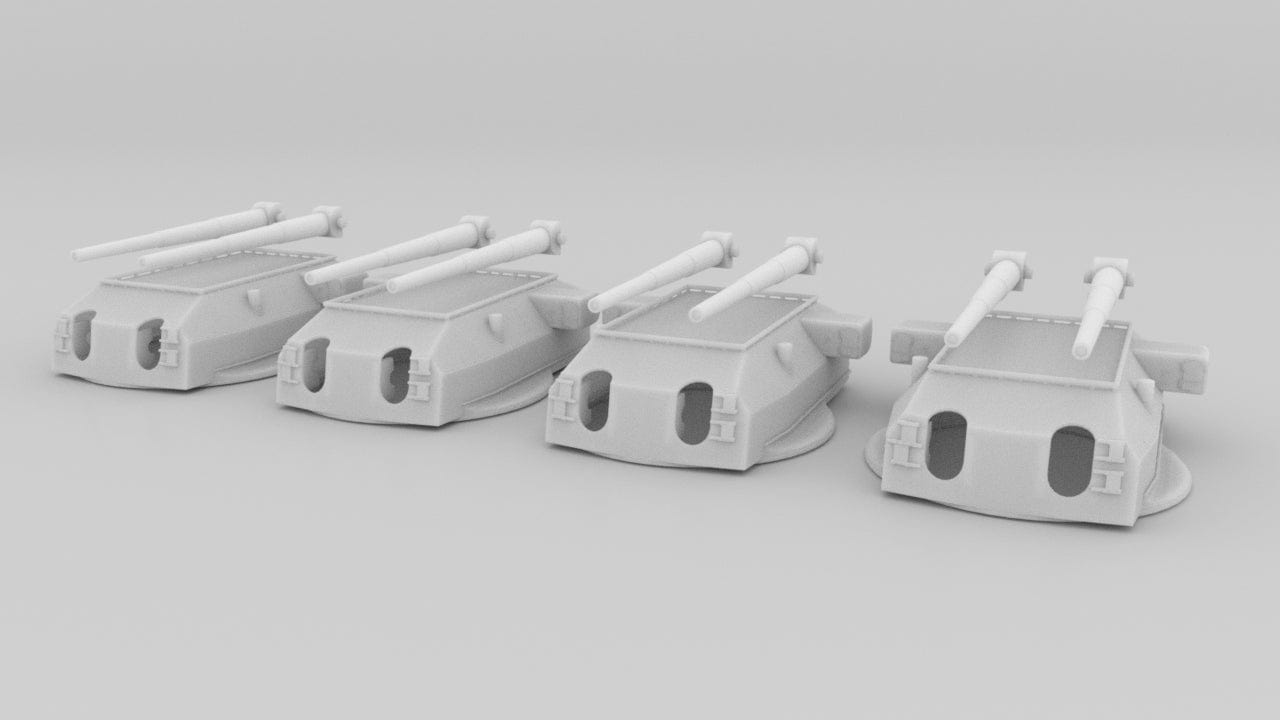 1/200 DKM 40.6 cm/52 (16") SK C/34 Turret Set Shapeways