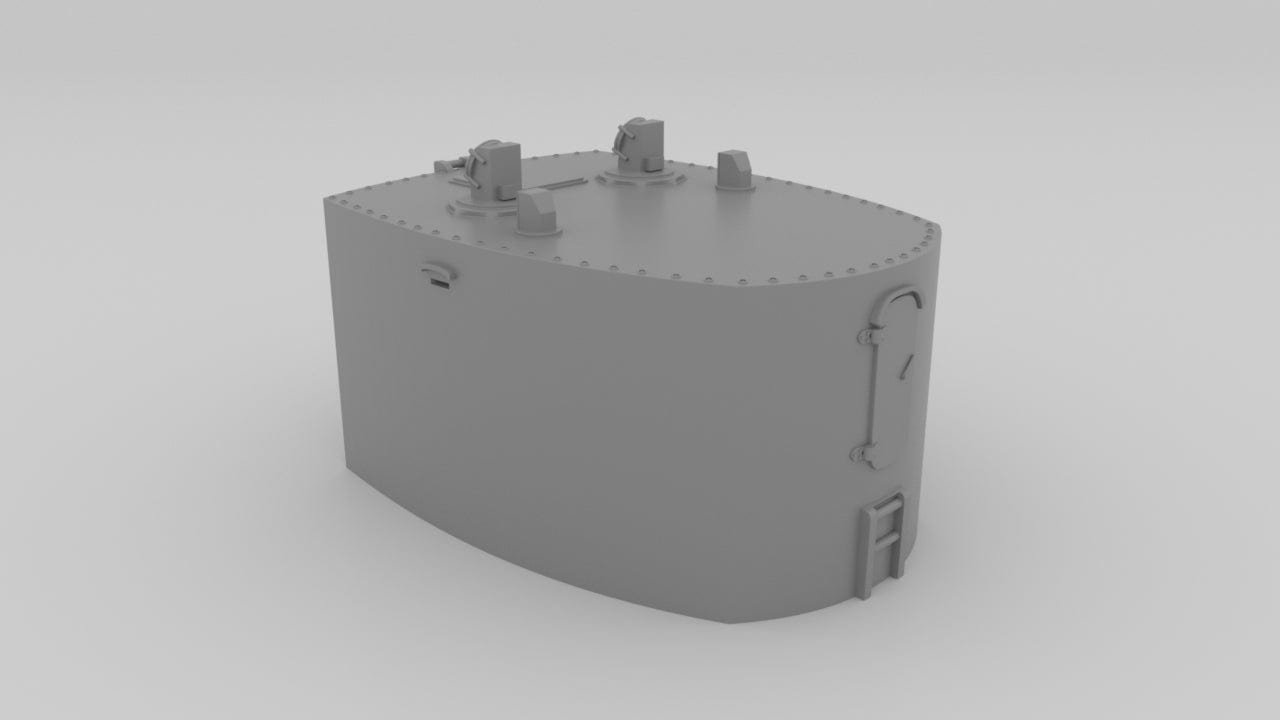 1/200 DKM Bismarck Aft Cabin Under 10.5m Rangefinder - Distefan 3D Print