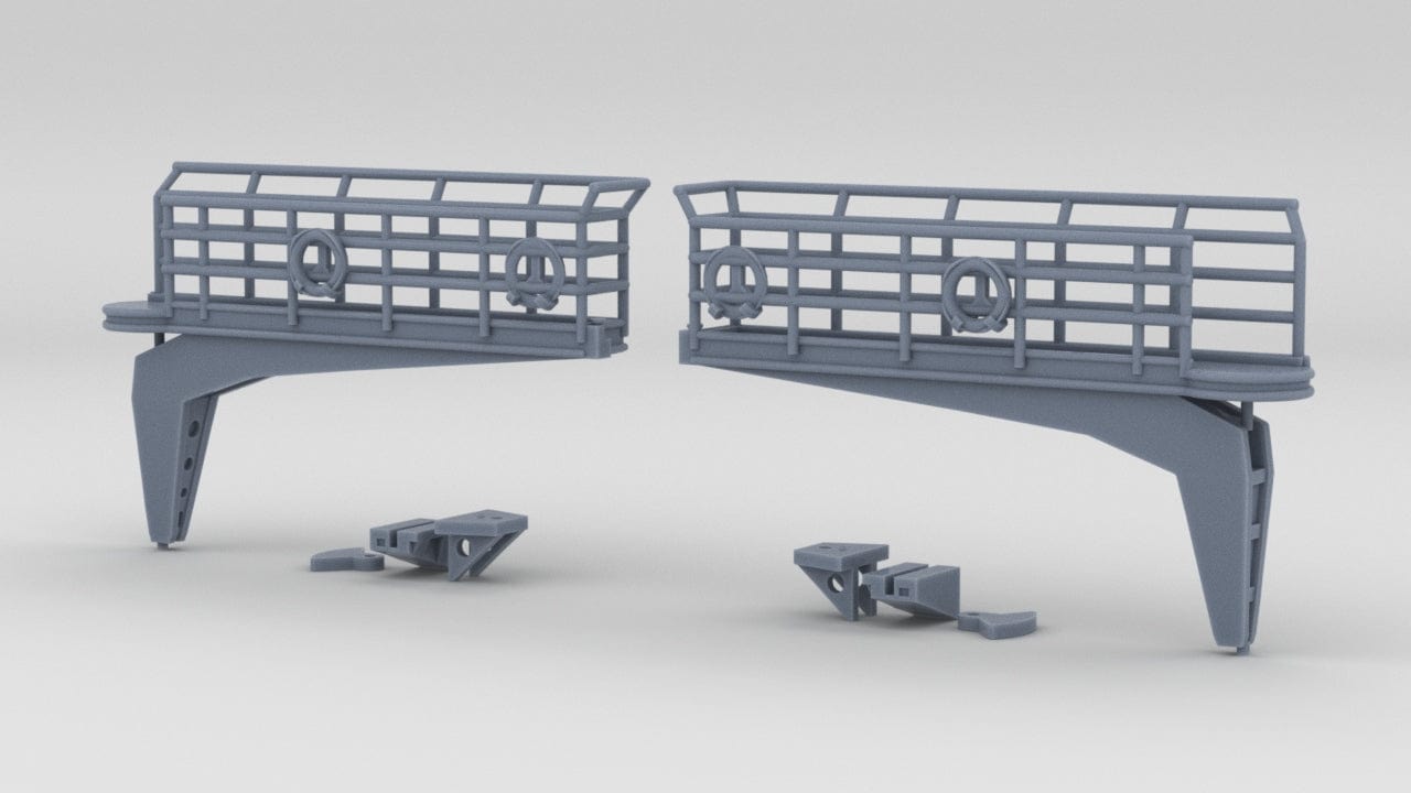 1/200 DKM Bismarck Bridge Wing Set (2pcs) - distefan 3d print