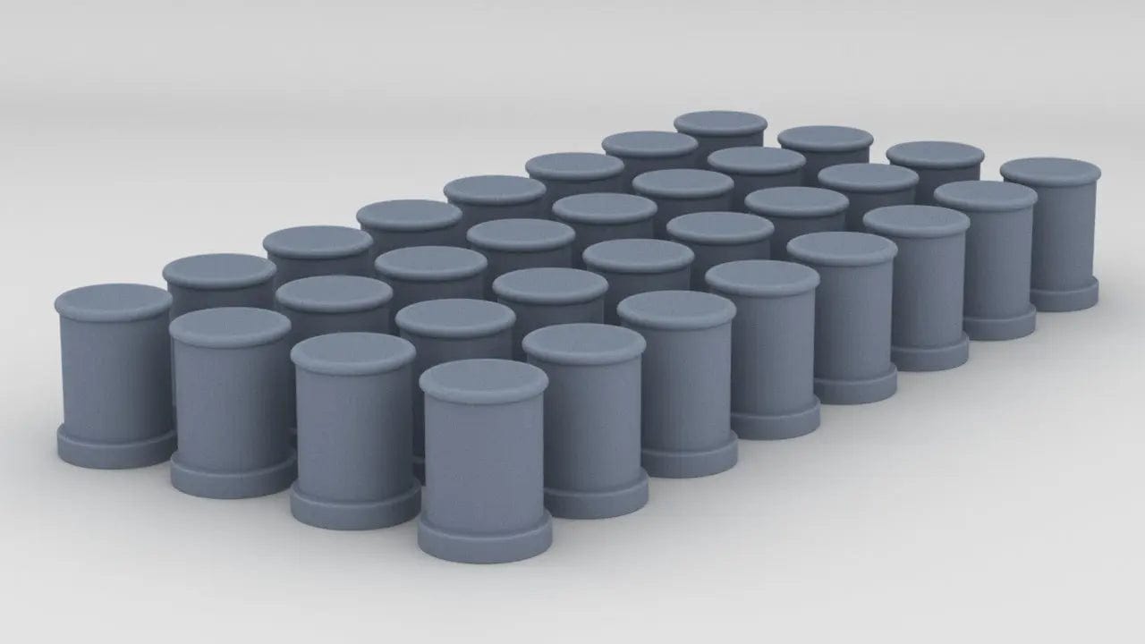1/200 DKM Bollards Set (32pcs) - distefan 3d print