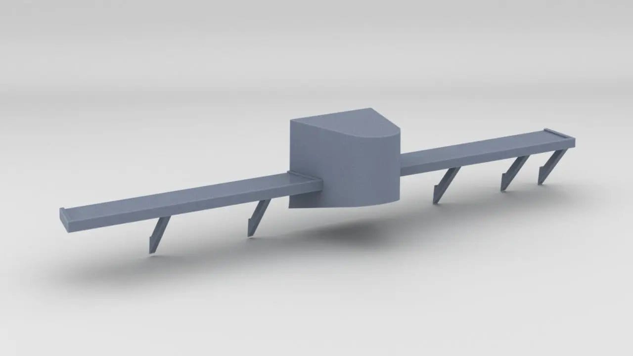 1/200 DKM Graf Zeppelin Starboard Hull Walkway 4 - distefan 3d print