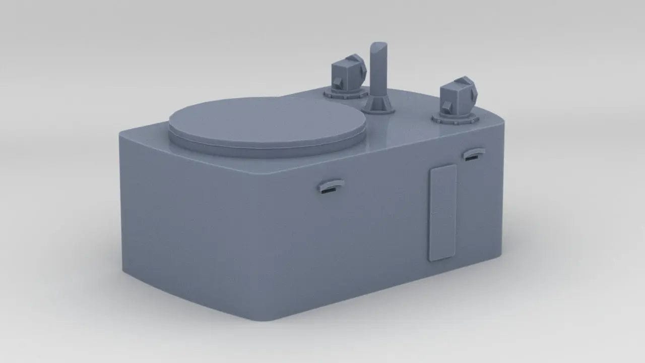 1/200 DKM H-39 Aft Deck 2 Fire Control Post - distefan 3d print
