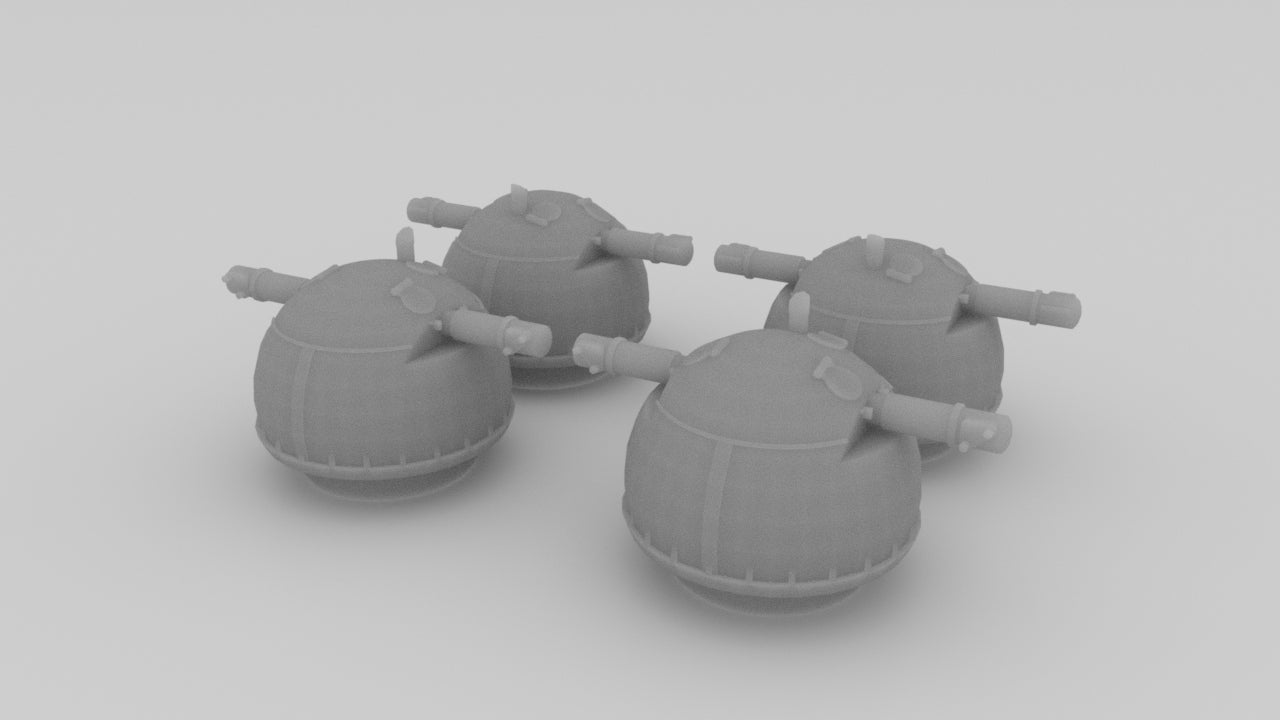 1/200 DKM H39 Superstructure 2 Rangefinders Set 4pcs Shapeways