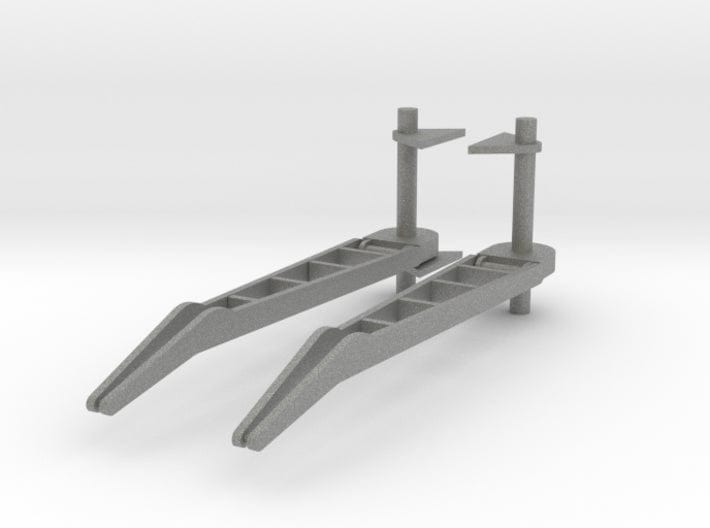 1/200 DKM H39 superstructure aft cranes set - distefan 3d print