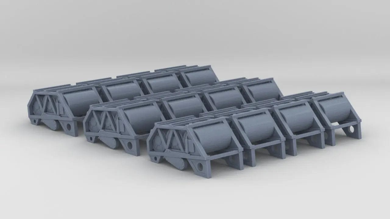1/200 DKM Release Track w/ Depth Charge Set (12pcs) - distefan 3d print