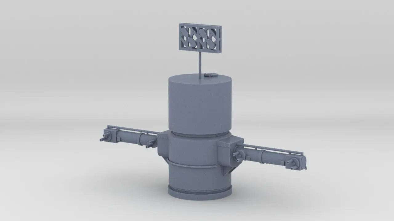 1/200 DKM Scharnhorst Aft 10.5m Rangefinder - distefan 3d print