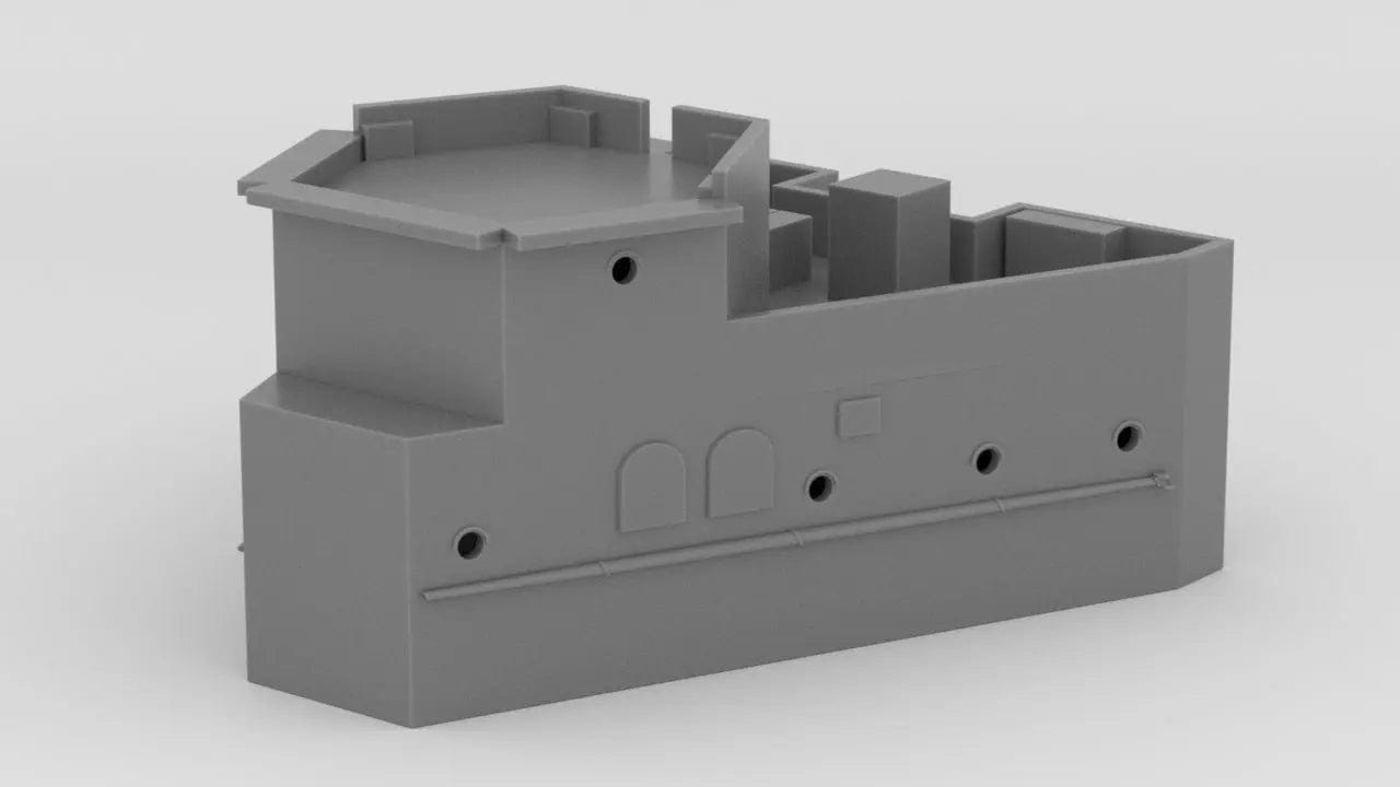 1/200 HMS Barham Superstructure Aft Deck 1 - distefan 3d print